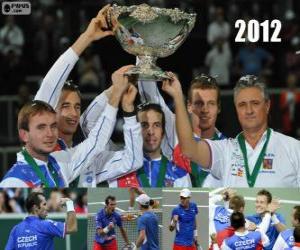 Puzzle Δημοκρατία της Τσεχίας, πρωταθλητής του το Κύπελλο Ντέιβις 2012